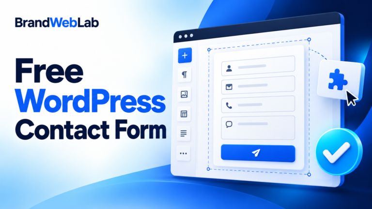 How to Create a Free Contact Form in WordPress Using Kadence Blocks